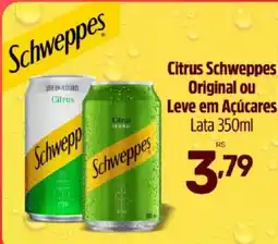 Supermercados Jau Serve Citrus schweppes original ou leve em açúcares oferta