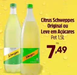 Supermercados Jau Serve Citrus Schweppes Original ou Leve em Açúcares oferta