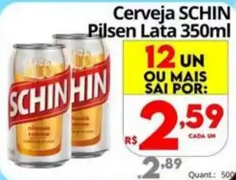 Althoff Supermercados Cerveja schin pilsen lata oferta