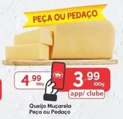 Supermercados Princesa Queijo Muçarela Peça ou Pedaco oferta