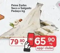 Supermercados Princesa Peixe Zarbo Seco e Salgado Pedaço oferta