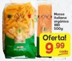 Supermercados Princesa Massa italiana orgânica oferta