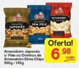 Supermercados Princesa Amendoim Japonês, s/ Pele ou Ovinhos de Amendoim Elma Chips oferta