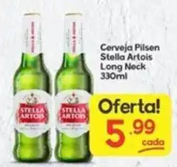 Supermercados Princesa Cerveja Pilsen Stella Artois Long Neck oferta