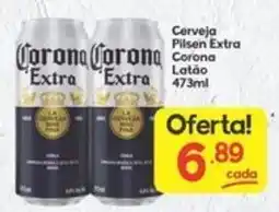Supermercados Princesa Cerveja Pilsen Extra Corona Latão oferta
