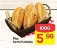 Supermercados Princesa Pão Semi Italiano oferta