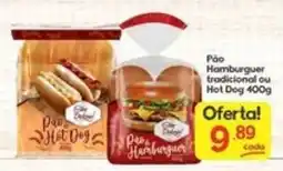 Supermercados Princesa Pão Hambúrguer tradicional ou Hot Dog oferta