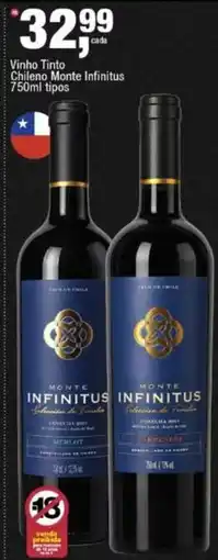 Frangolândia Vinho tinto chileno monte infinitus oferta
