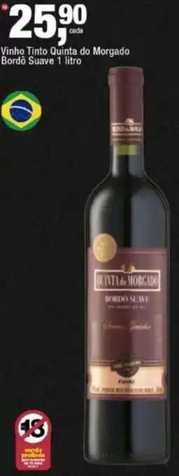 Frangolândia Vinho Tinto Quinta do Morgado Bordô Suave oferta