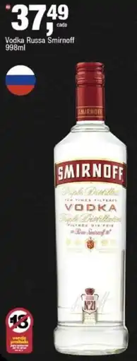 Frangolândia Vodka russa smirnoff oferta