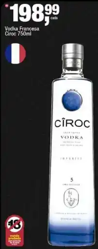 Frangolândia Vodka Francesa Ciroc oferta