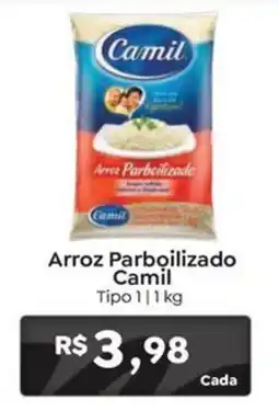Novo Atacarejo Arroz Parboilizado Camil Tipo 1 oferta