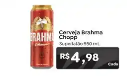 Novo Atacarejo Cerveja Brahma Chopp oferta