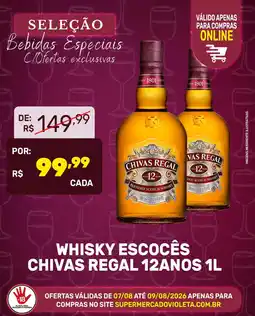 Violeta Supermercados whisky escocês chivas regal 12 anos oferta