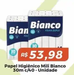 Mart Minas Papel Higiênico Mili Bianco oferta