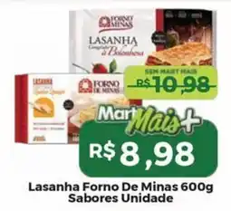 Mart Minas Lasanha forno de minas sabores oferta