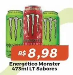 Mart Minas Energético Monster 473ml LT Sabores oferta