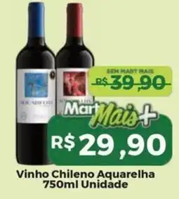 Mart Minas Vinho Chileno Aquarelha oferta