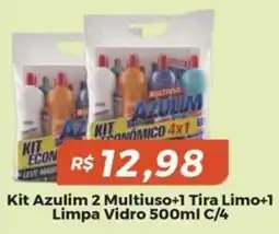 Mart Minas Kit Azulim 2 Multiuso+1 Tira Limão+1 Limpa Vidro oferta