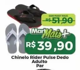 Mart Minas Chinelo rider pulse dedo adulto par oferta