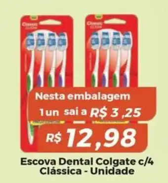 Mart Minas Escova Dental Colgate c/4 Clássica oferta