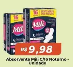 Mart Minas Absorvente mili c/16 noturno oferta