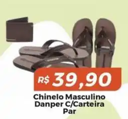 Mart Minas Chinelo Masculino Danper C/Carteira Par oferta
