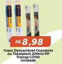 Mart Minas Copo descartável copobras ou totalplast oferta