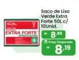 Coocerqui Saco de lixo verde extra forte oferta