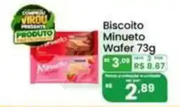 Coocerqui Biscoito Minueto Wafer oferta