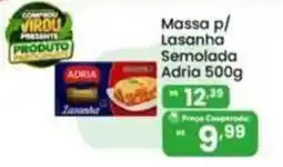 Coocerqui Massa p/ Lasanha Semolada Adria oferta