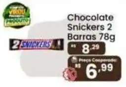 Coocerqui Chocolate snickers 2 barras oferta