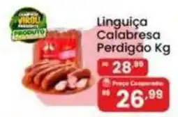 Coocerqui Linguiça Calabresa Perdigão Kg oferta