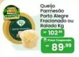 Coocerqui Queijo Parmesão Porto Alegre Fracionado ou Ralado Kg oferta