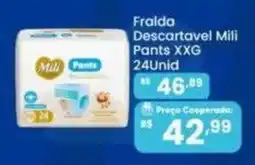Coocerqui Fralda Descartavel Mili Pants Xxg oferta