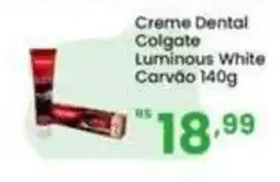 Coocerqui Creme Dental Colgate Luminous White Carvão oferta