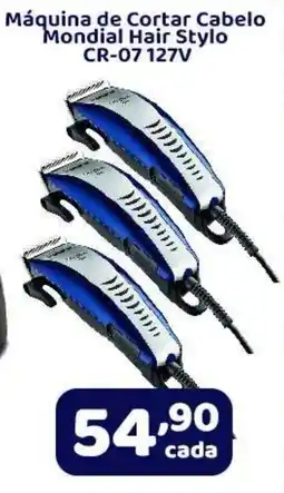 X Supermercados Máquina de Cortar Cabelo Mondial Hair Stylo CR-07 127V oferta