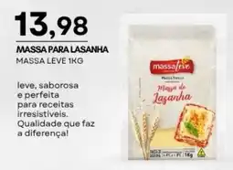 Mercadão Atacadista Massa para lasanha massa leve oferta