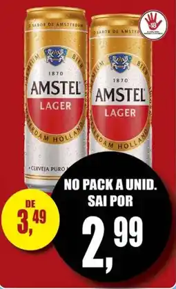 Supermercado leal Amstel lager oferta