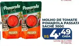 Supermercados Tridico molho de tomate pomarola passata oferta
