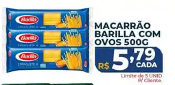 Supermercados Tridico Macarrão barilla com ovos oferta