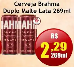 Supermercado Kibe Cerveja brahma duplo malte lata oferta