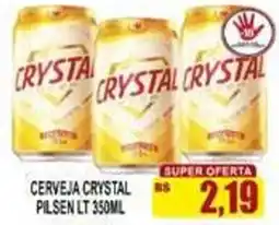 Supermercado leal Cerveja crystal pilsen lt oferta