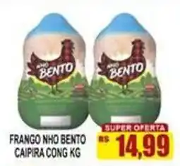 Supermercado leal Frango nho bento caipira cong kg oferta