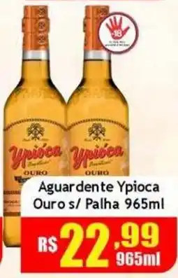 Supermercado Kibe Aguardente Ypioca Ouro s/ Palha oferta