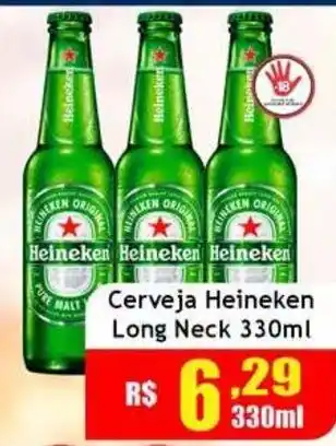 Supermercado Kibe Cerveja Heineken Long Neck oferta