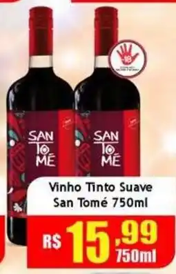 Supermercado Kibe Vinho tinto suave san tomé oferta