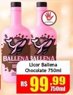 Supermercado Kibe Licor ballena chocolate oferta