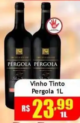 Supermercado Kibe Vinho Tinto Pergola oferta