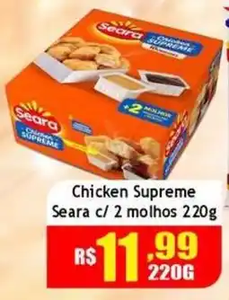 Supermercado Kibe Chicken supreme seara c/ 2 molhos oferta